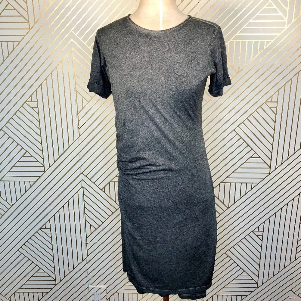 Margaret O'Leary Gray‎ Ruched T-Shirt Dress